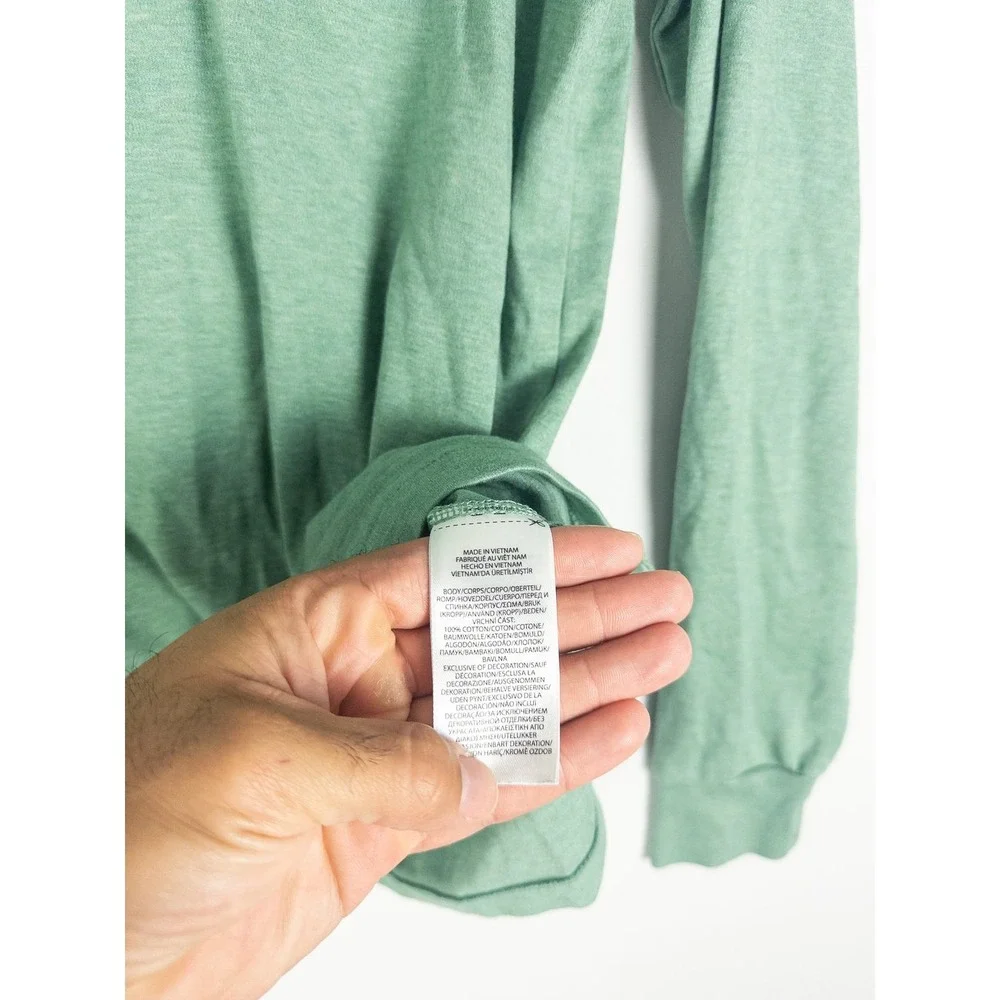 Polo Ralph Lauren Custom Slim Fit Long Sleeve Polo Shirt Mens M Mint Green Prepp